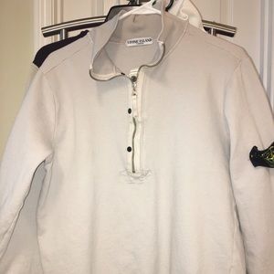 Stone island sweater made in Italy light grey L